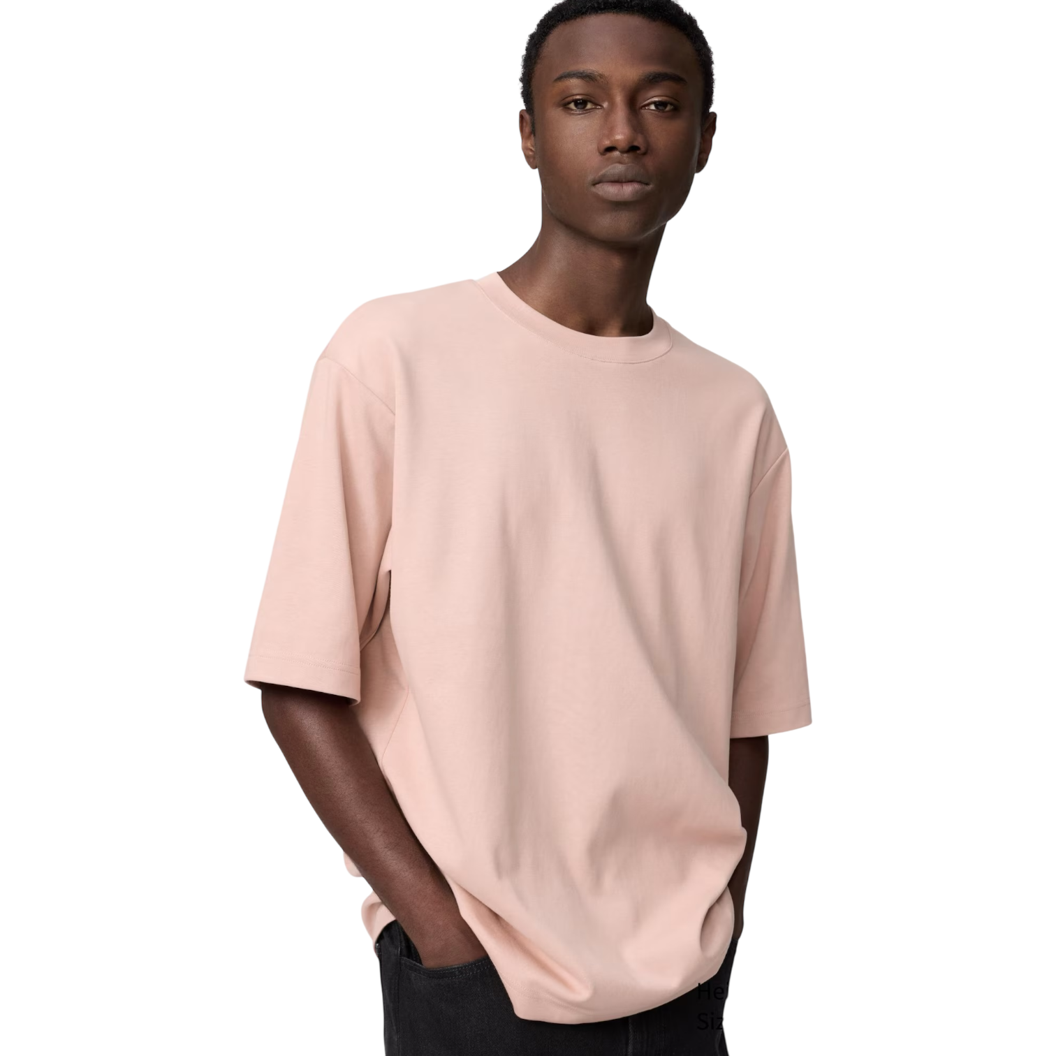 Uniqlo AIRism Oversized T-Shirt Dusty Pink