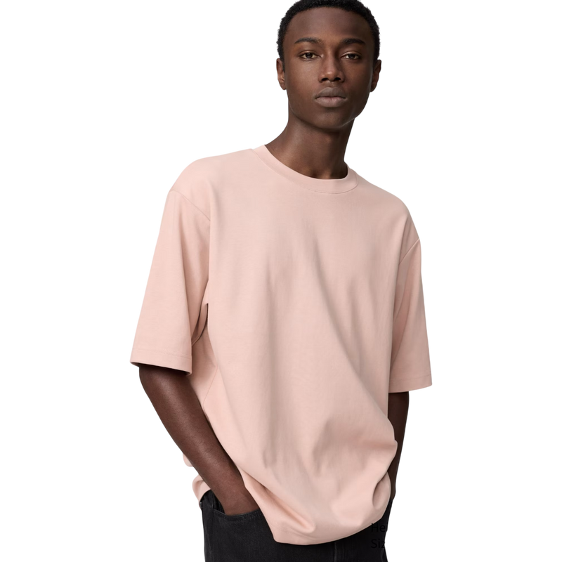 Uniqlo AIRism Oversized T-Shirt Dusty Pink Dubai