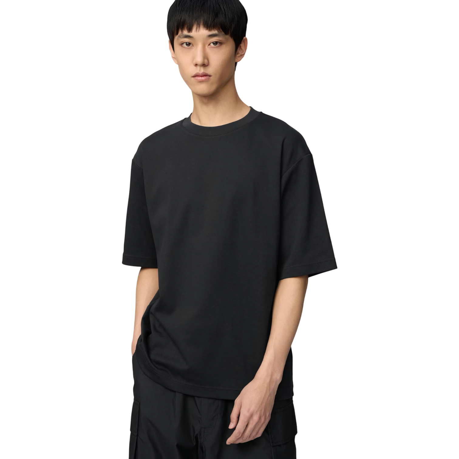 Uniqlo AIRism Oversized T-Shirt Black